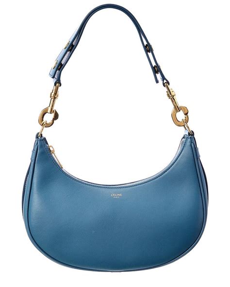 celine shoulder bag blue|celine pouch with strap.